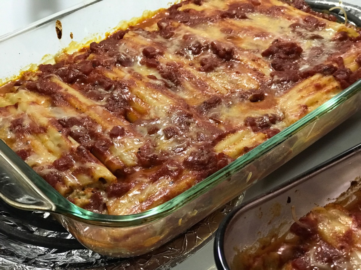 BAKED VEG CHEESE AND VEAL CANNELLONI – GOAT