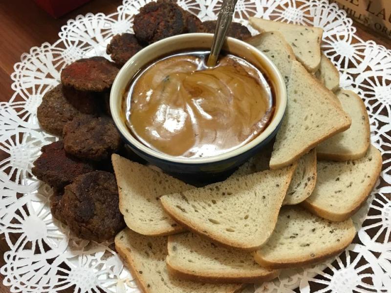 Meatless Sausage and Matzo Pate